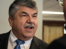 Richard Trumka at the National Press Club in Washington, D.C., April 4, 2017